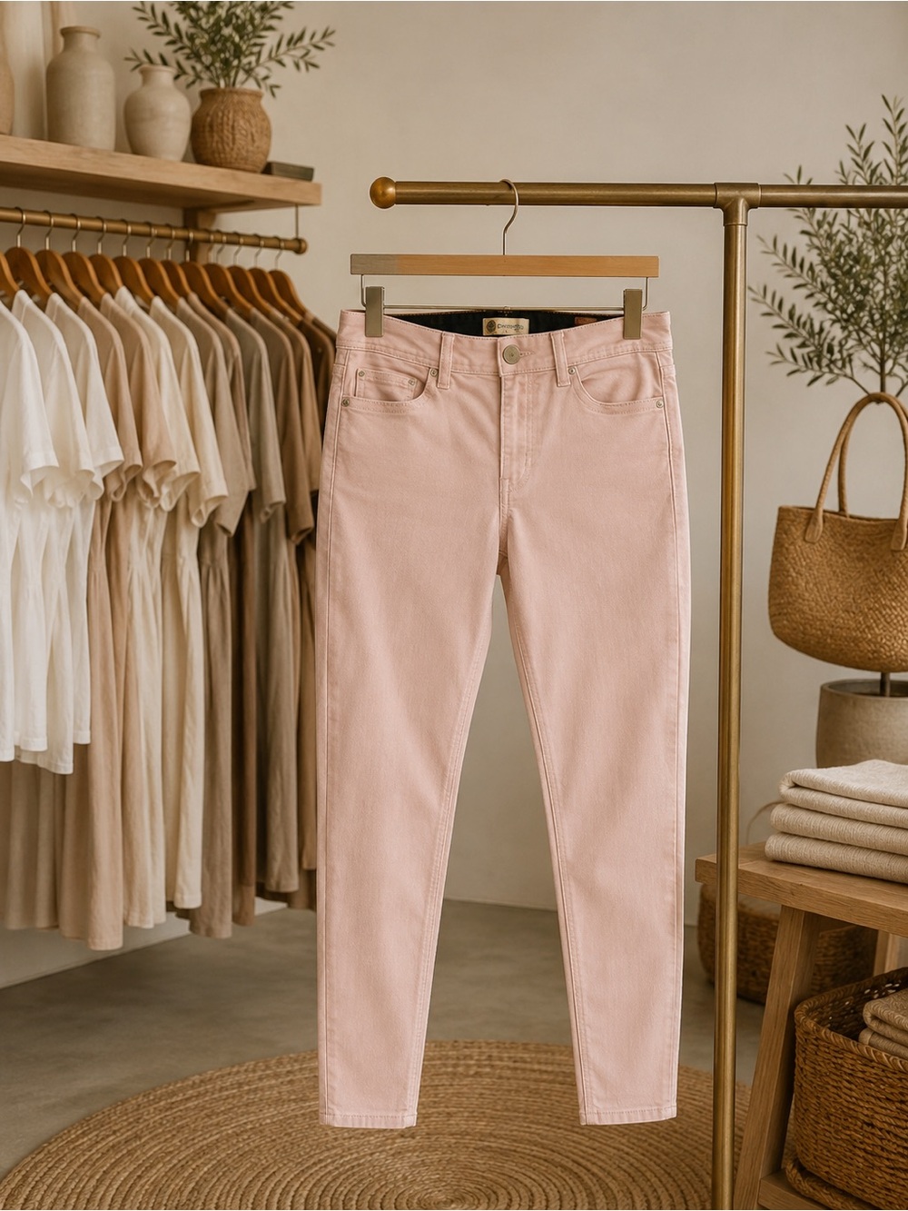 Democracy Blush Pink Skinny Jeans